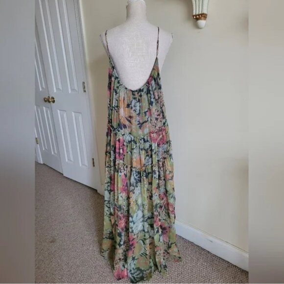 Free People Julianna Misty Maxi Open Back Dress Oversized size L - Picture 9 of 12